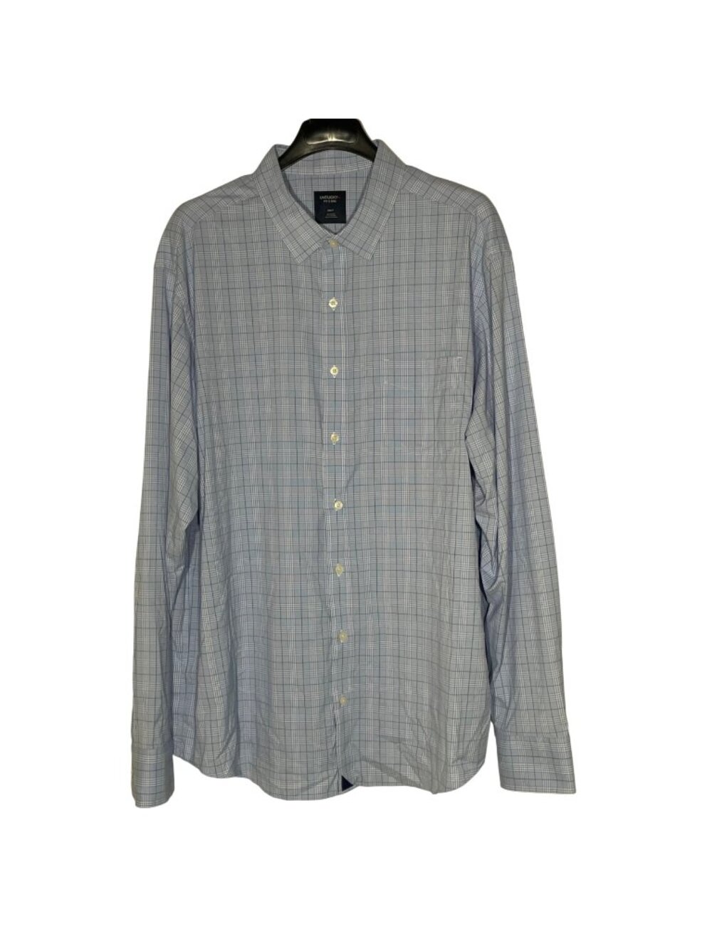 Untuckit Fit by DXL Mason Performance Plaid Button Down Shirt Sz 2XLT